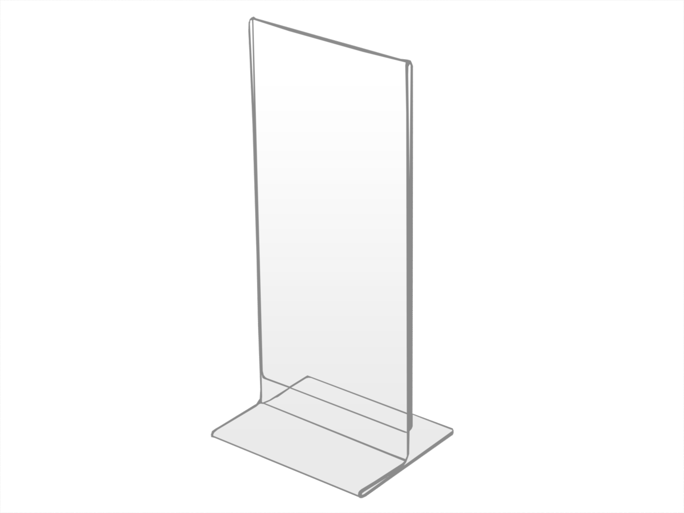 

Stojak DL 99x210mm Ulotki,menu Dwustronny z Plexi