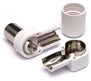 Współosiowa wtyczka kątowa MC-095 Alcad ABCV Złącza wtyk antenowy TV