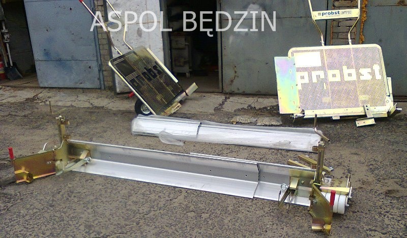 Łata brukarska zgarniająca PROBST TAS UNI 450 Długość 4.5 m