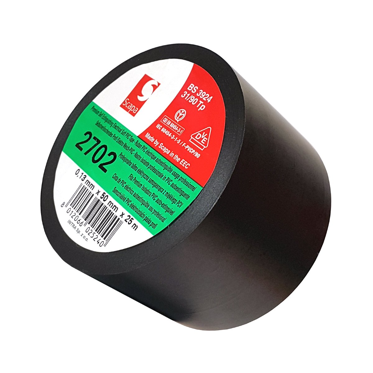

Taśma izolacyjna czarna Scapa 2702 50mm/25m