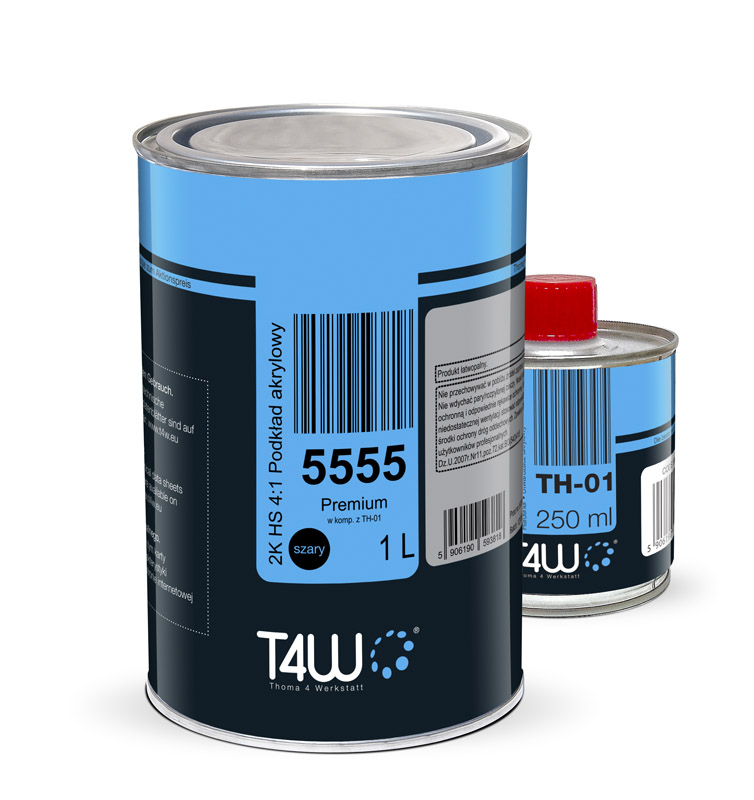 

T4W podkład akrylowy wypełniający Premium 5555 1L