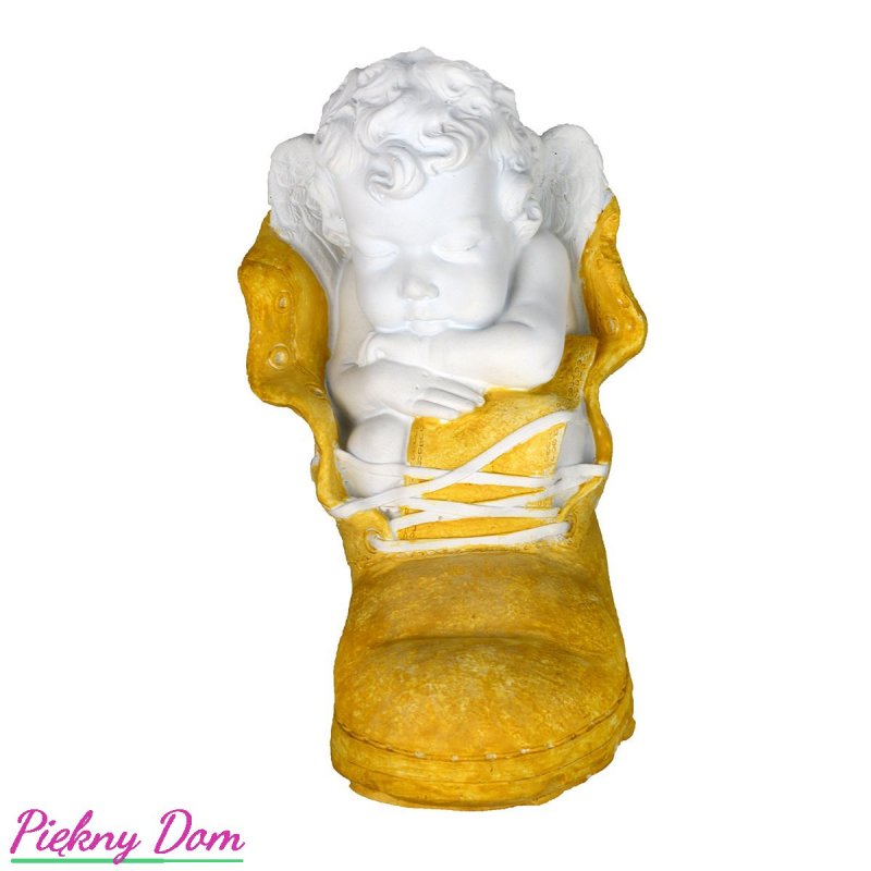 Aniołek śpiący w bucie anioł CHRZEST KOMUNIA ŚLUB EAN (GTIN) 5930432990554