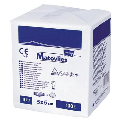 

Kompresy Włókninowe niejałowe 5x5cm 100 szt