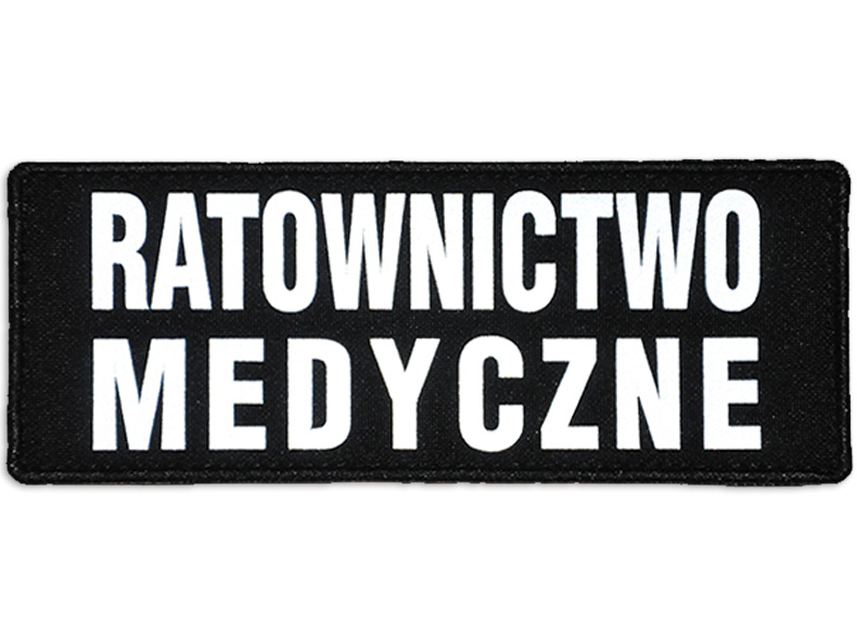 

Emblemat Ratownictwo Medyczne odblaskowy na rzepie