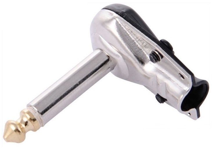 

HiCon wtyk duży Jack 6,3mm mono kątowy, płaski