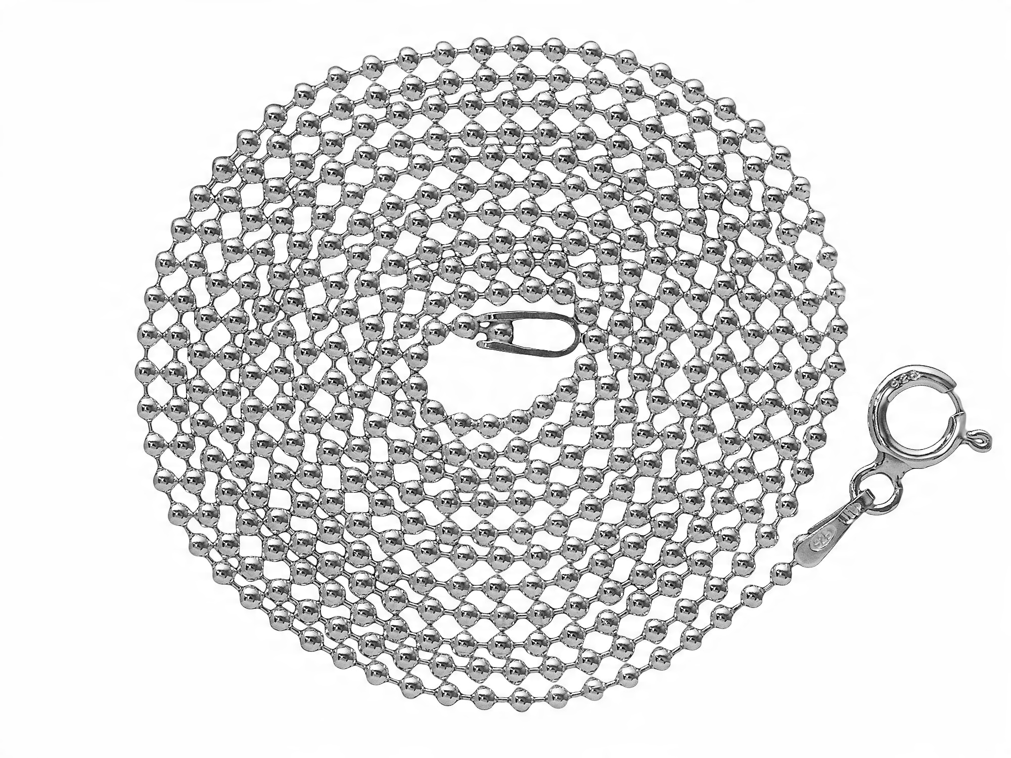 

1,5mm Kulki Piękny Łańcuszek Srebro 45cm -20%