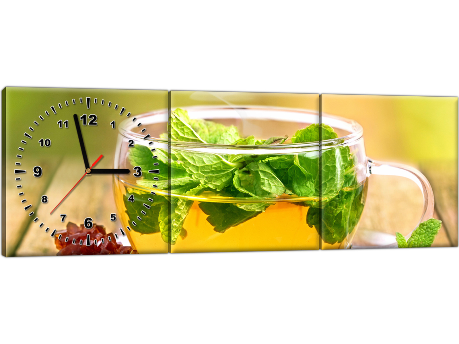 

Zegar ścienny 90x30 Herbata w filiżance Tee bar