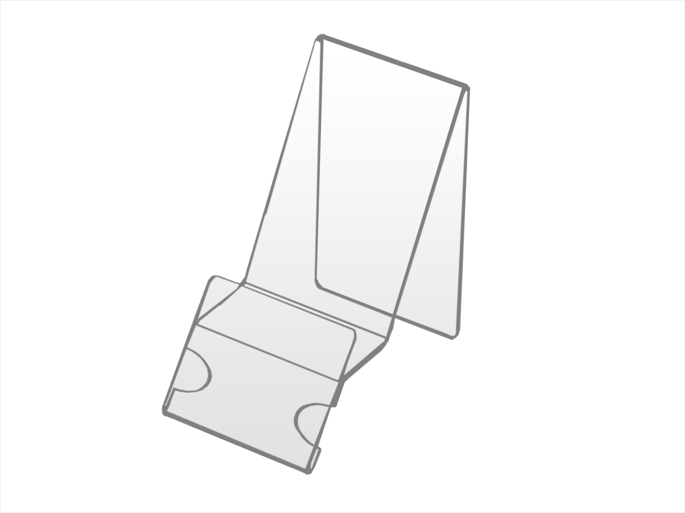 PODSTAWKA POD TELEFON, STOJAK Z OPISEM Z PLEXI