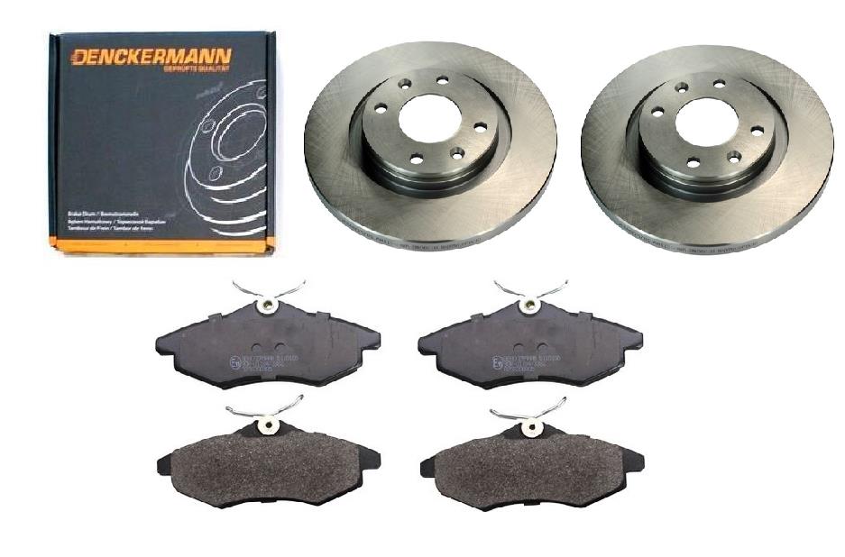 Kotouče Brzdové Destičky Citroen C2 C3 Přední 266 mm Plné