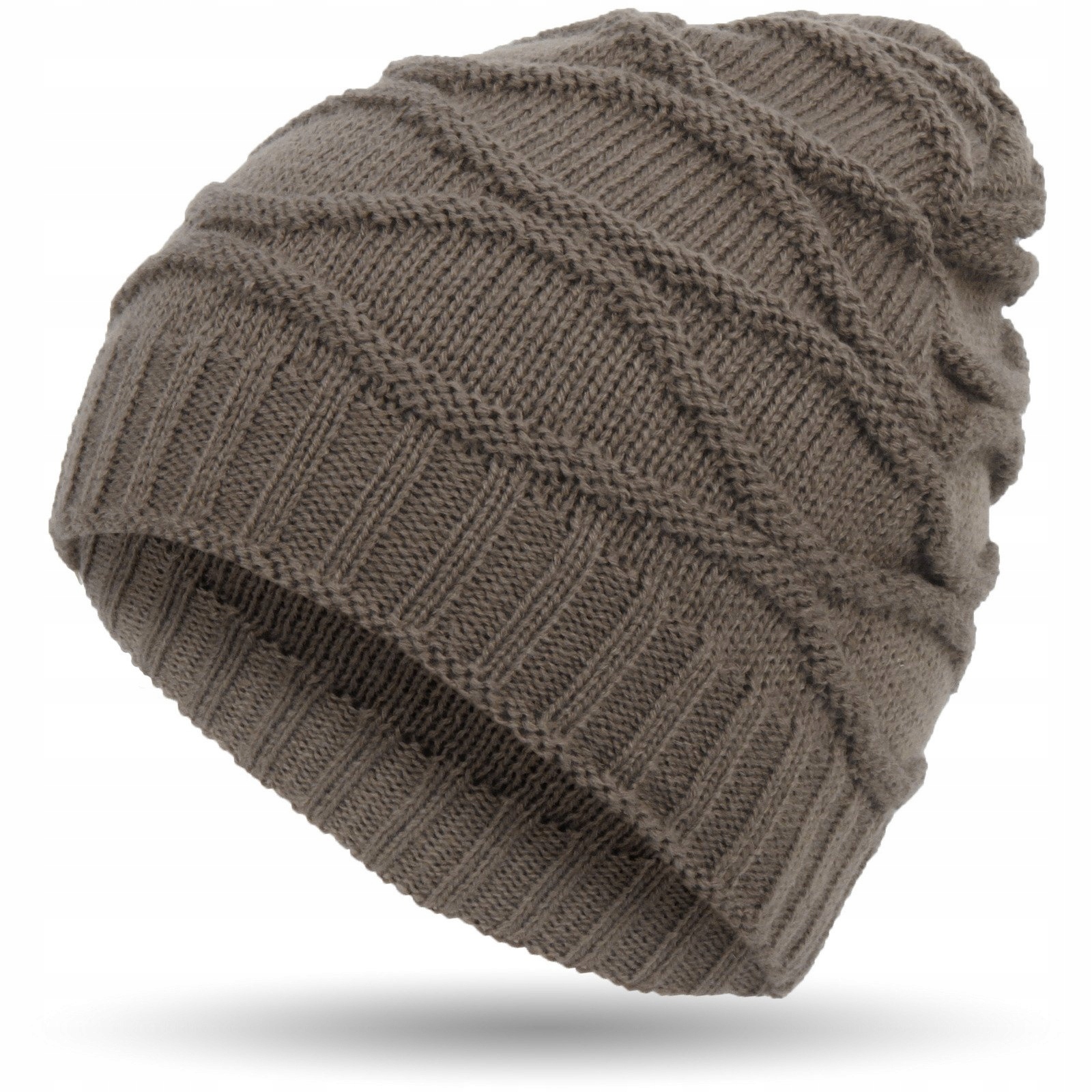 

W316 B Beanie Damska Zimowa Czapka Dzianinowa