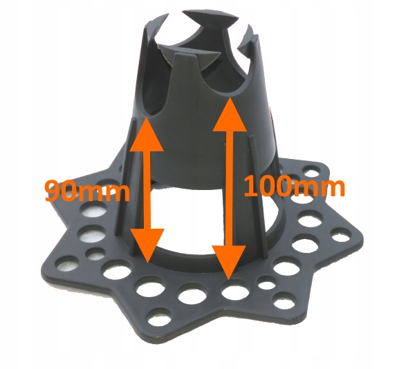 PODKŁADKI DYSTANSE ZBROJENIE PIASEK 90/100 200SZT Marka bez marki