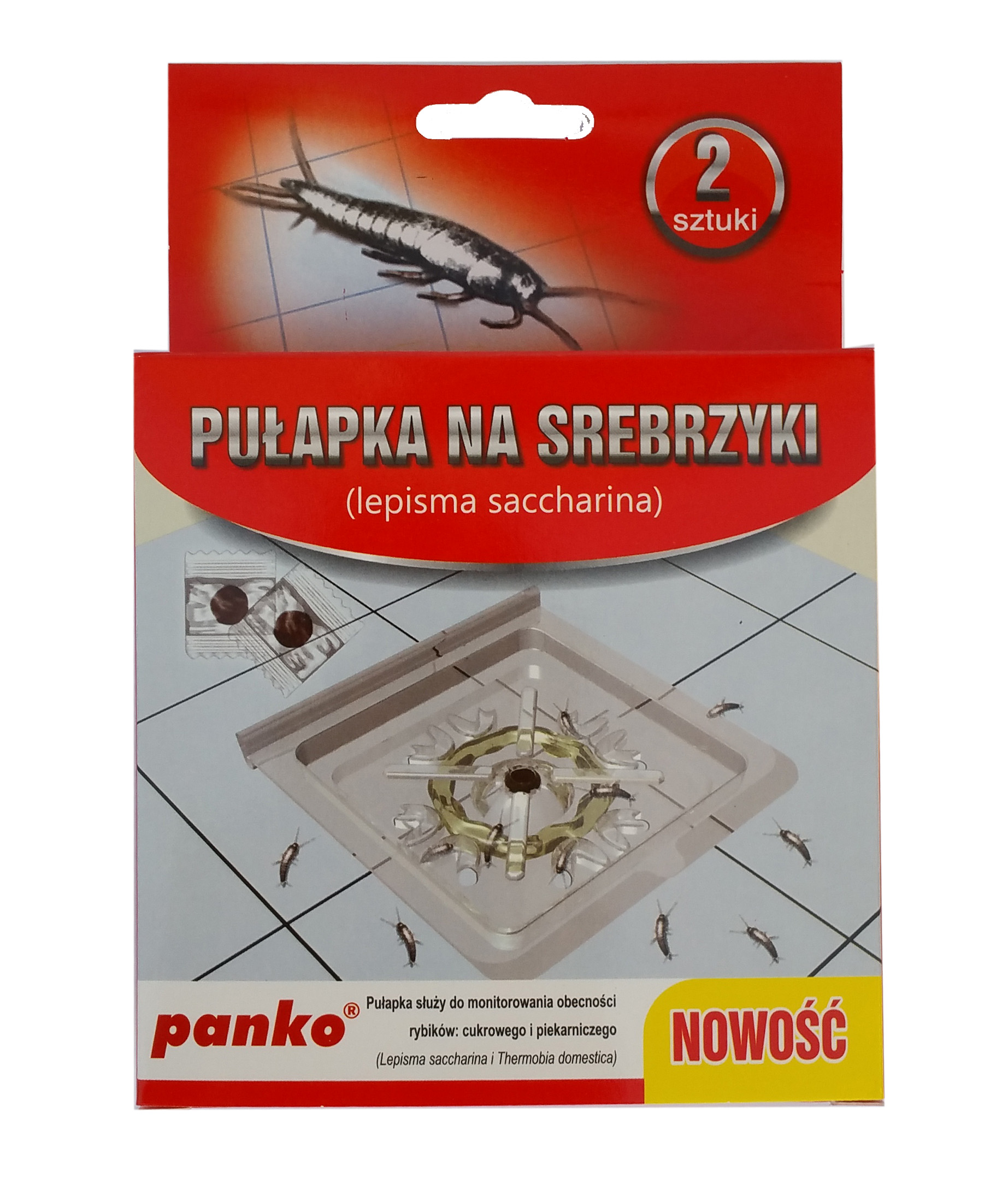 

Pułapka Za Srebrzyki Rybiki Cukrowe 2szt