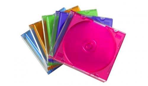 Krabice CD x 1 na disky standard Kolor Tray 100 kusů