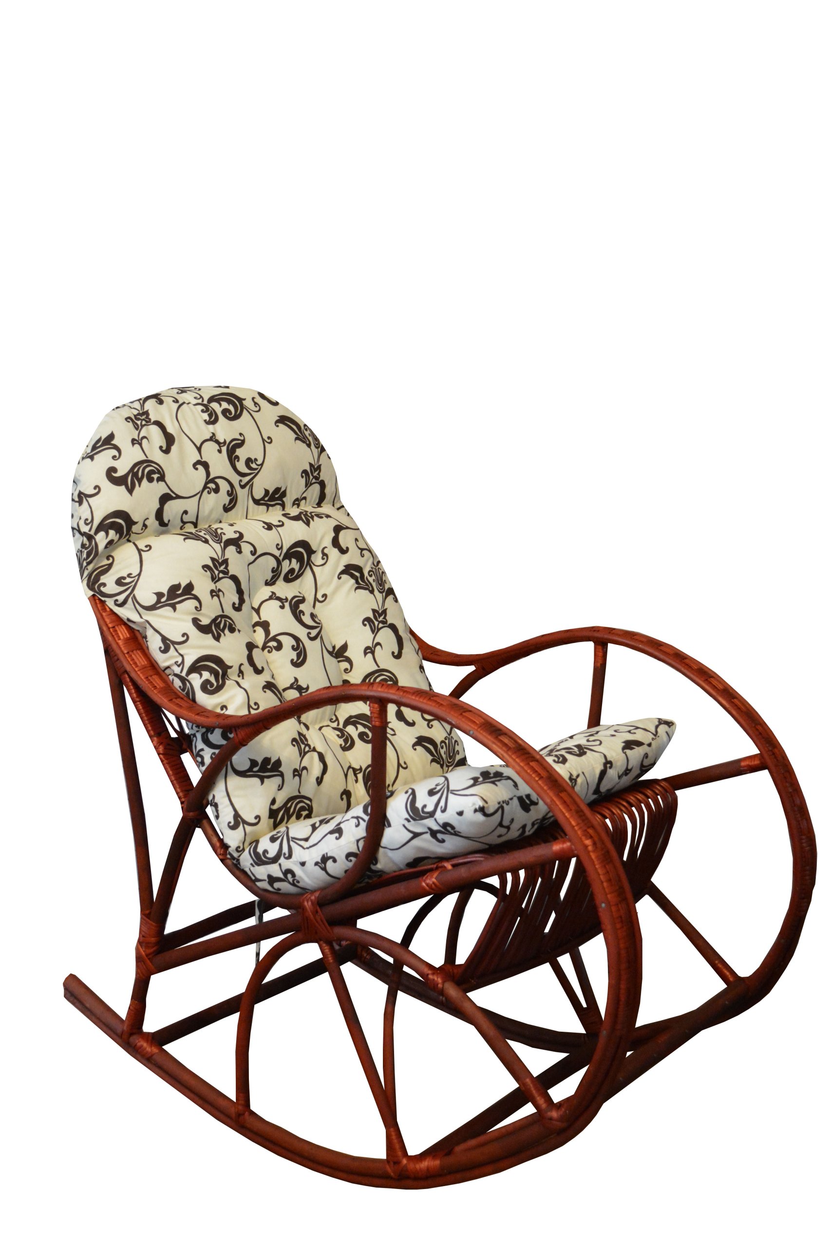 FOTEL BUJANY WIKLINOWY LORD WIŚNIA + PODUSZKA