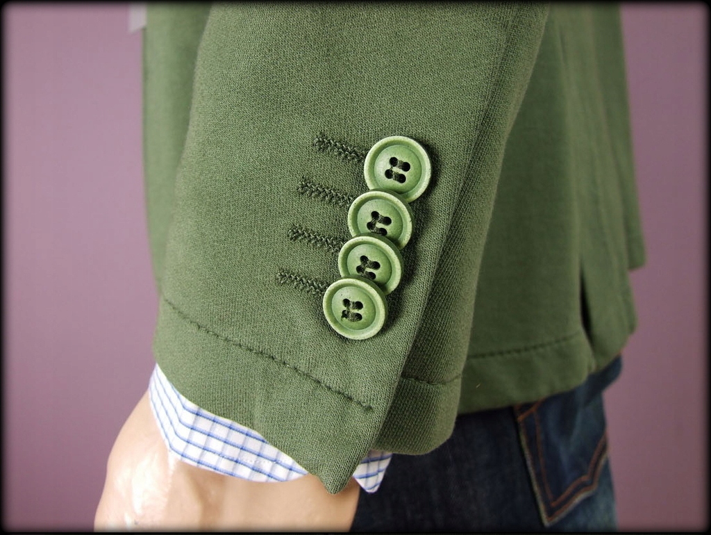 PAOLONI ITALIAN GREEN CASUAL BLAZER r 50 Rozmiar 50