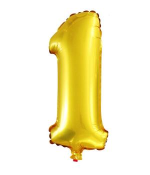 

Balon Foliowy Cyfry 0-9 Złoty Srebrny Duży 100 CM