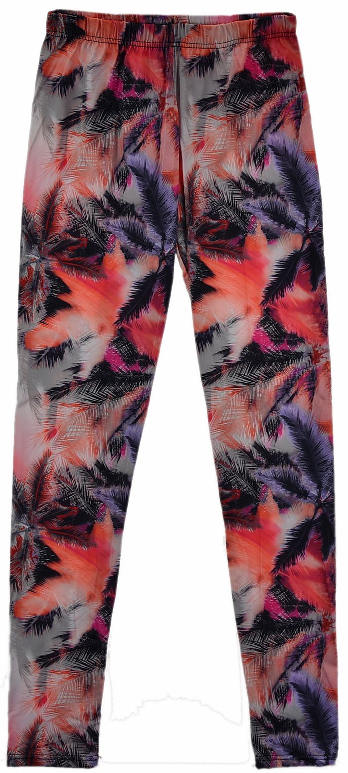 

Calzedonia legginsy tropilalny wzór palmy M/L 38