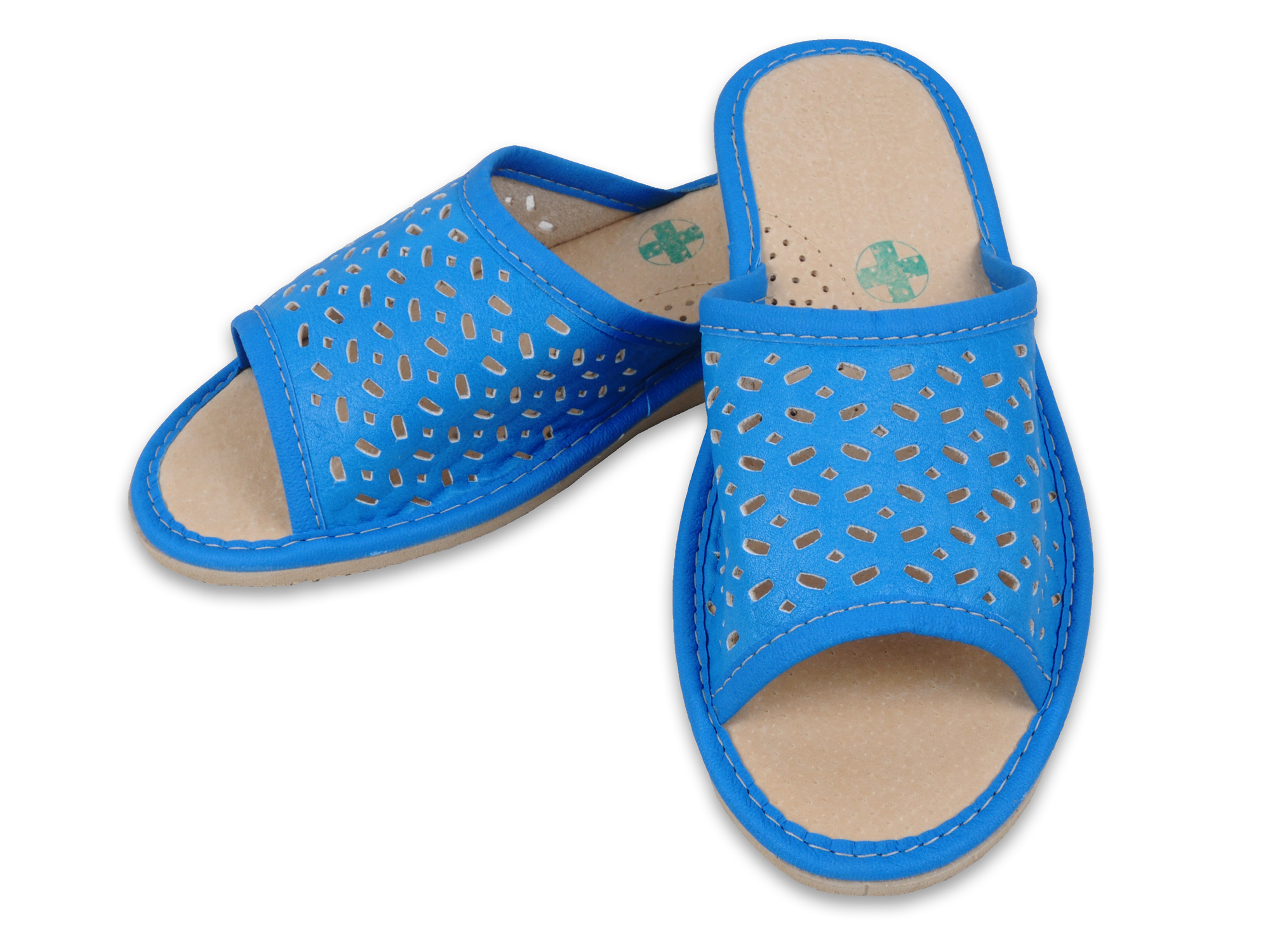 

Skórzane Pantofle Kapcie Laczki Łapcie A19T2N 35