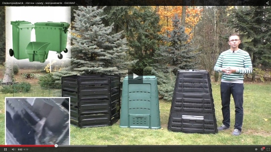 KOMPOSTOWNIK 740L CZARNY ECOSMART NOWY MODEL Kolor czarny