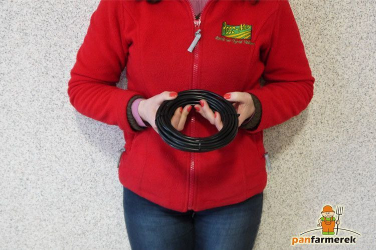 Przewód kabel wysokiego napiecia do elektryzatora pastuch 10m MOCNY czarny Marka inny