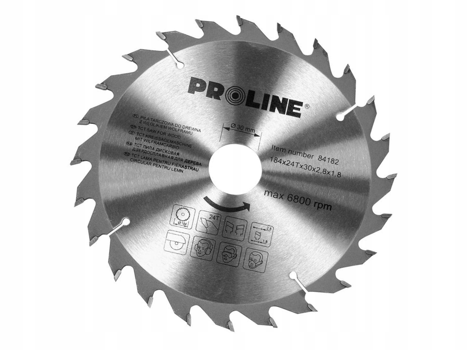 

Proline Piła tarczowa do drewna 210x30/20/16 24z