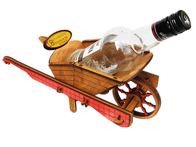 

Taczka na alkohol flaszkę na 18 urodziny