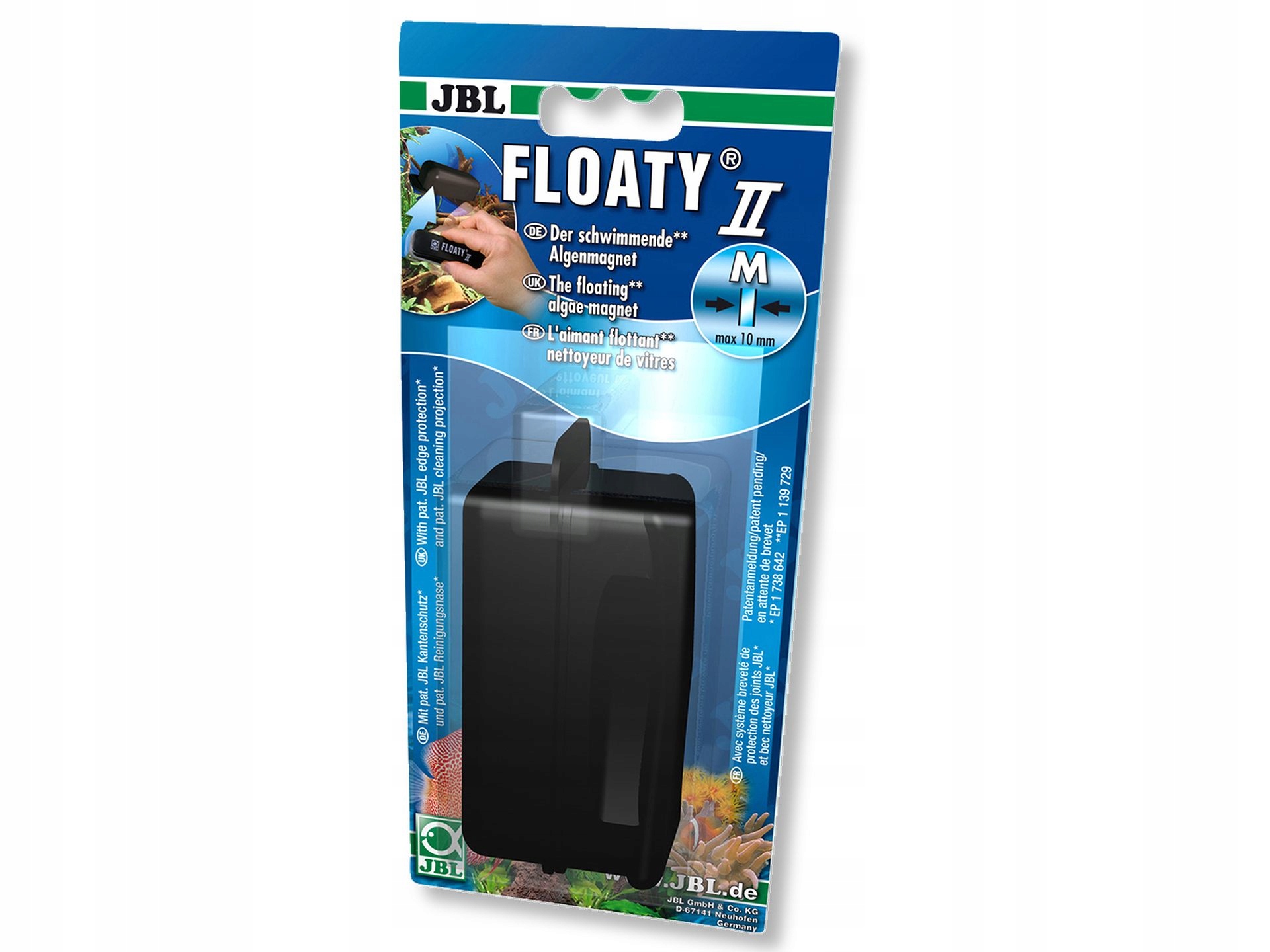 Levně Jbl Magnetický čistič Floaty M sklo max. 10mm