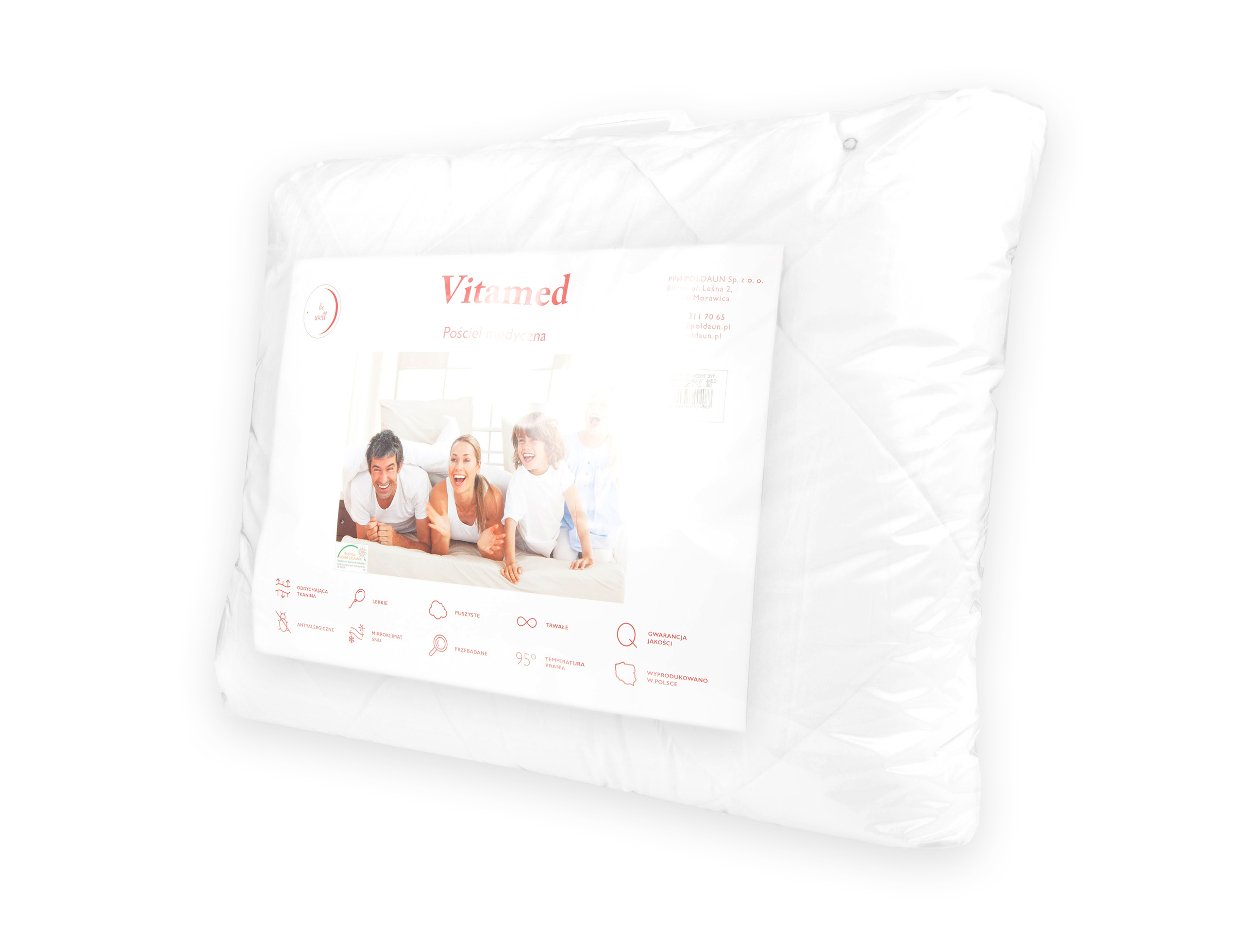 DWIE KOŁDRY letnia/zimowa + PODUSZKA 4 PORY 90x120 Wyrób medyczny nie