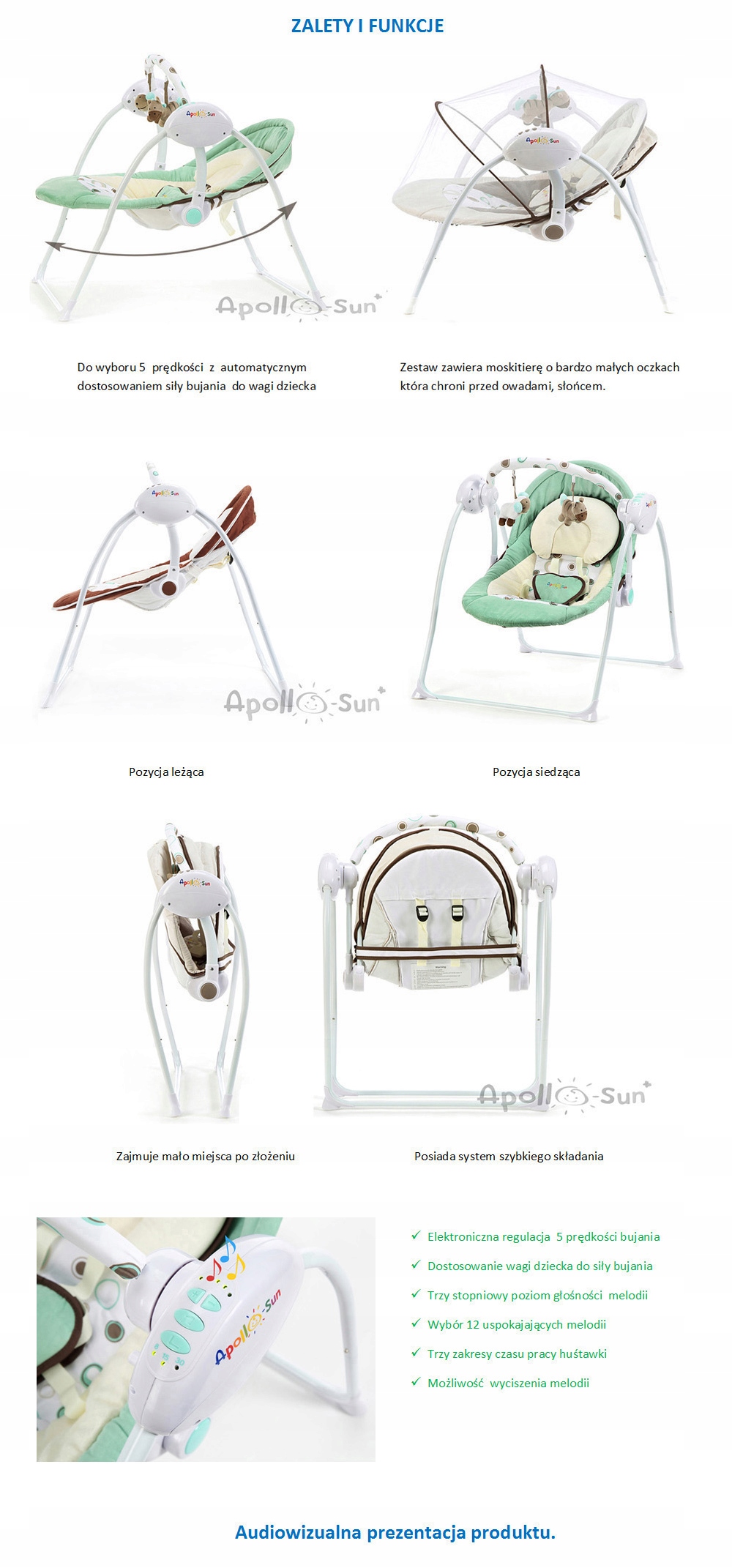 LONGLIFE LEŻACZEK BUJACZEK HUŚTAWKA moskit KOLORY Rodzaj Huśtawka