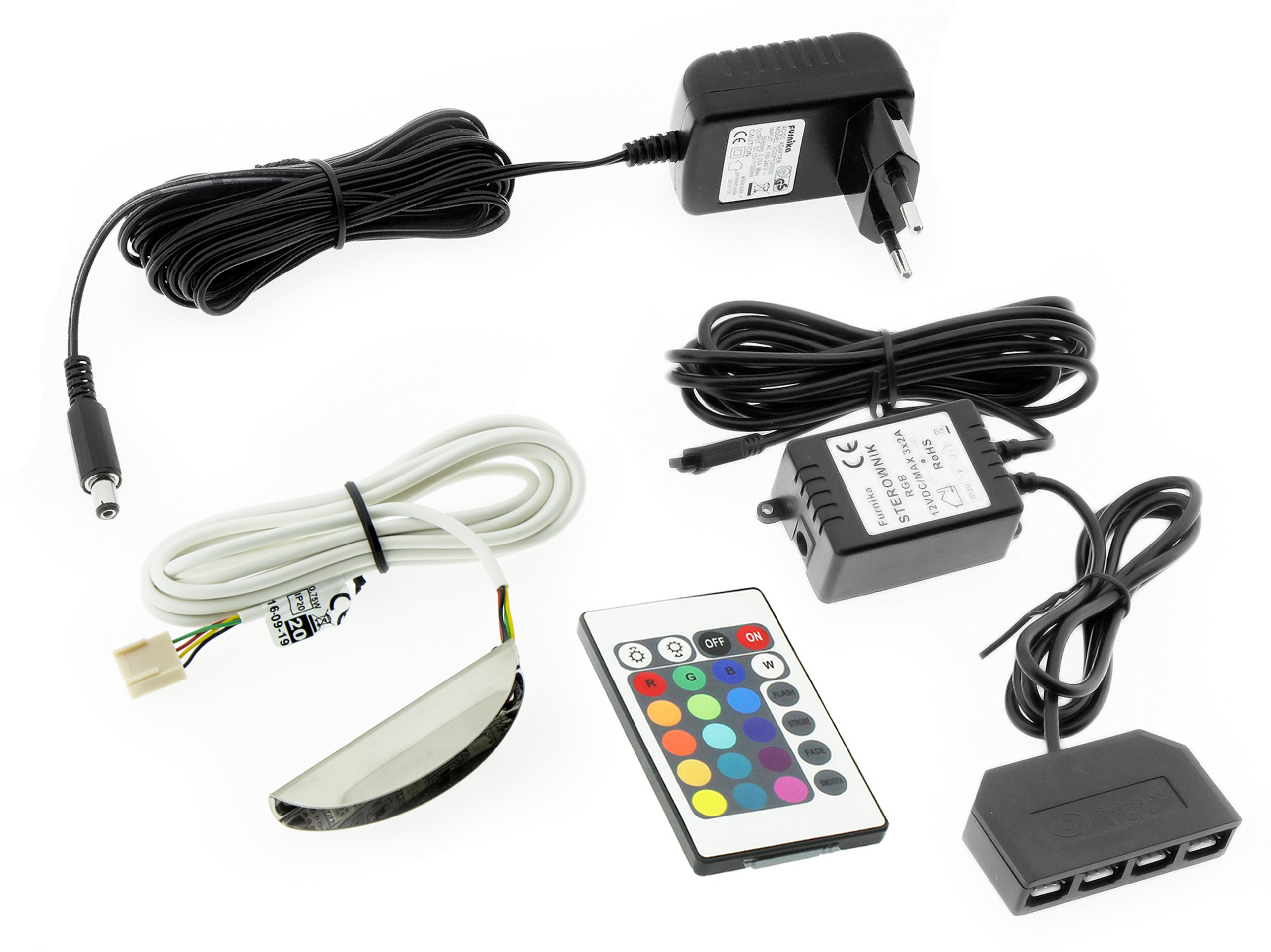 

1x Klips Led Rgb podświetlenie półek szyb