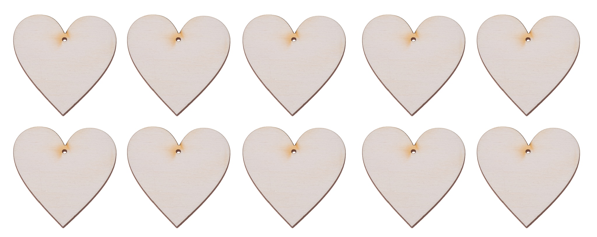 DREWNIANE SERCE 5x5cm ZAWIESZKA 10szt. DECOUPAGE!!