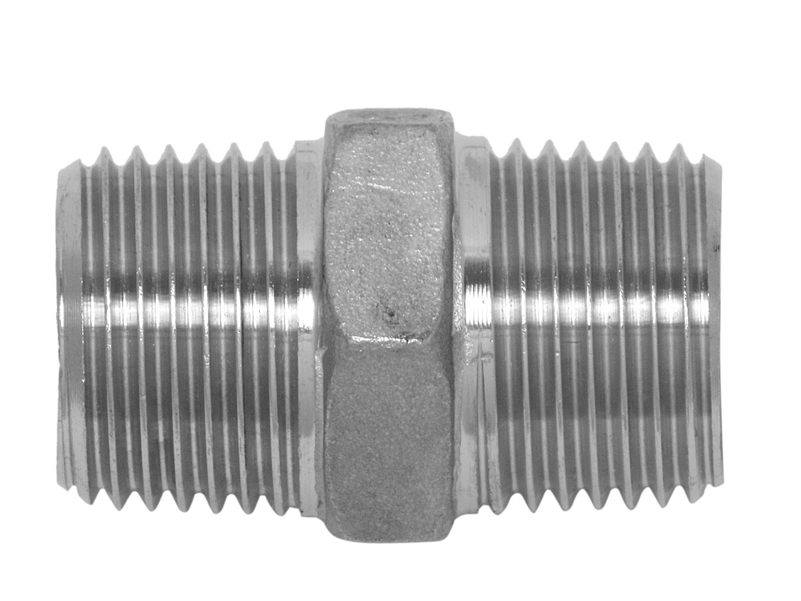 

1" Nypel 2-STR 6KT Nierdzewny 316 Króciec