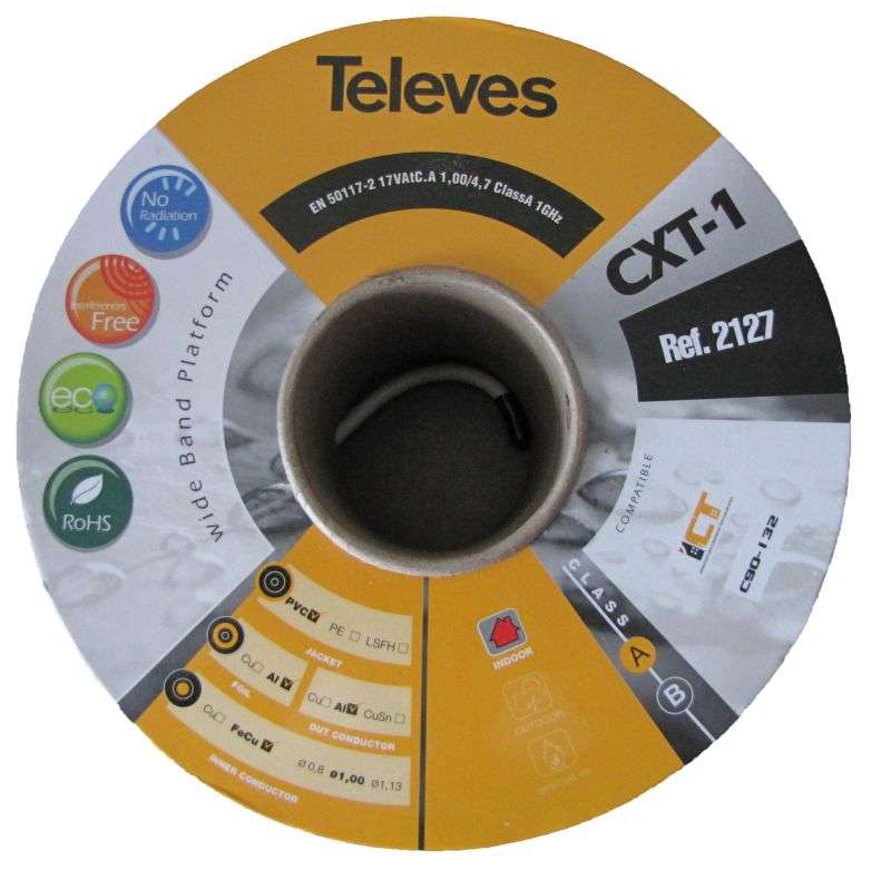 Anténní kabel Televes 2127 100 m