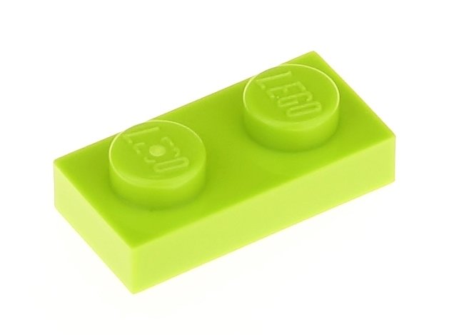 

Lego Płytka zwykła 1x2 3023 limonka 4 szt.