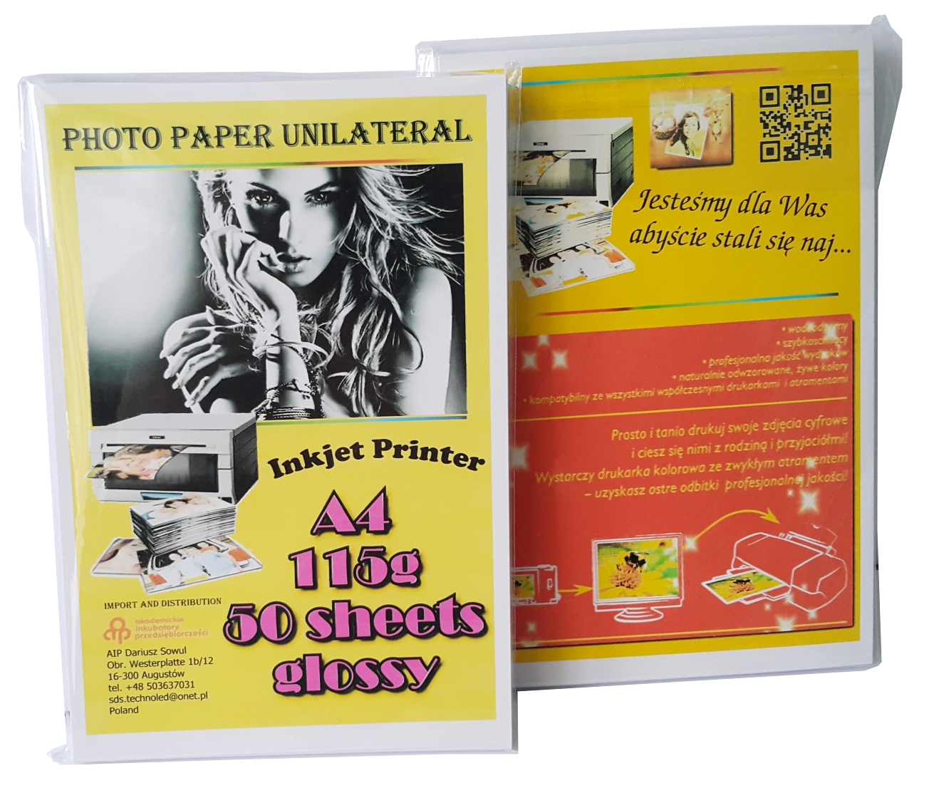 

Papier Foto Fotograficzny A4 115g Błysk 50ark.