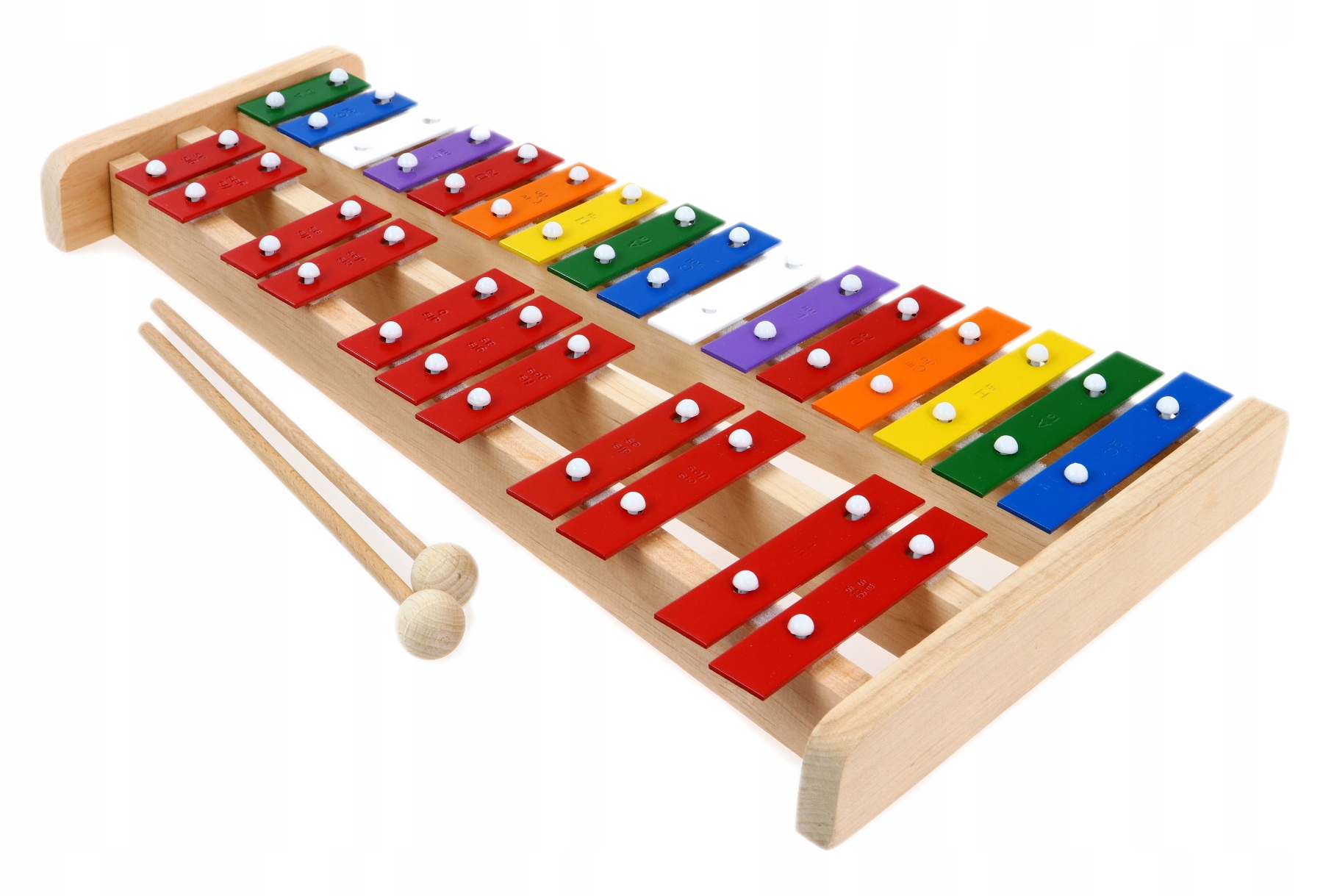 DUŻE CYMBAŁKI 27 TONOWE Dzwonki DREWNIANE KOLOR EAN (GTIN) 5906352000017