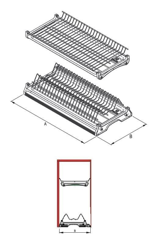 REJS ociekarka VARIANT 3 CHROM do szafki 70 Marka Rejs