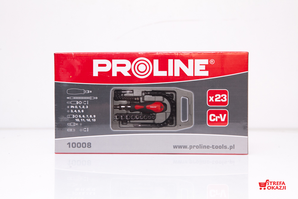 PROLINE 10008 ZESTAW WKRĘTAK NASADKI BITY PREZENT EAN (GTIN) 5903755100085