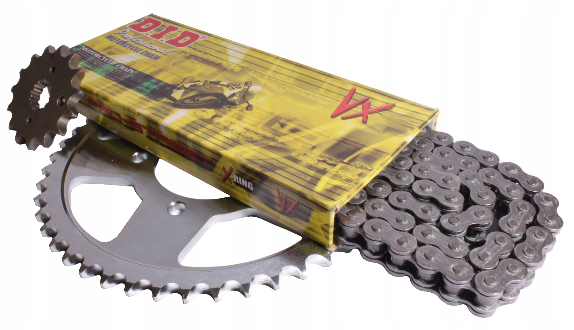 Sada pohonů Suzuki VL 125 Intruder DiD X-Ring řetěz ozubená kola