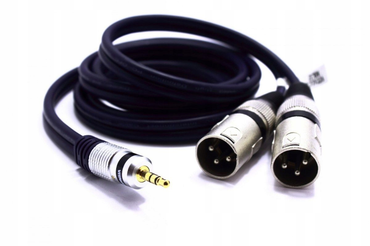 

Kabel 2X Xlr Wtyk Jack 3.5 Aux 5m MK32 Vitalco