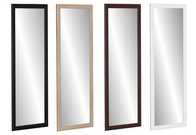 

Lustro w ramie140x50 Dąb Sonoma Białe Wenge Czarne