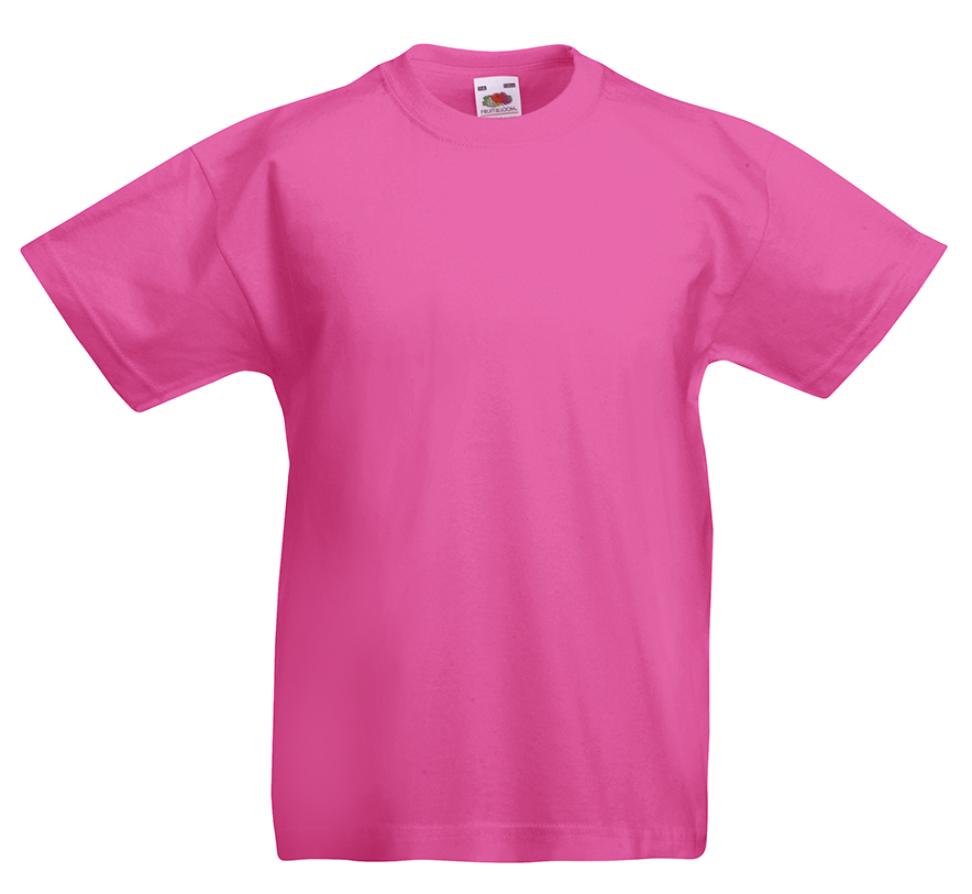 

Fruit of the Loom T-shirt KidOrg Fuchsia 9-11