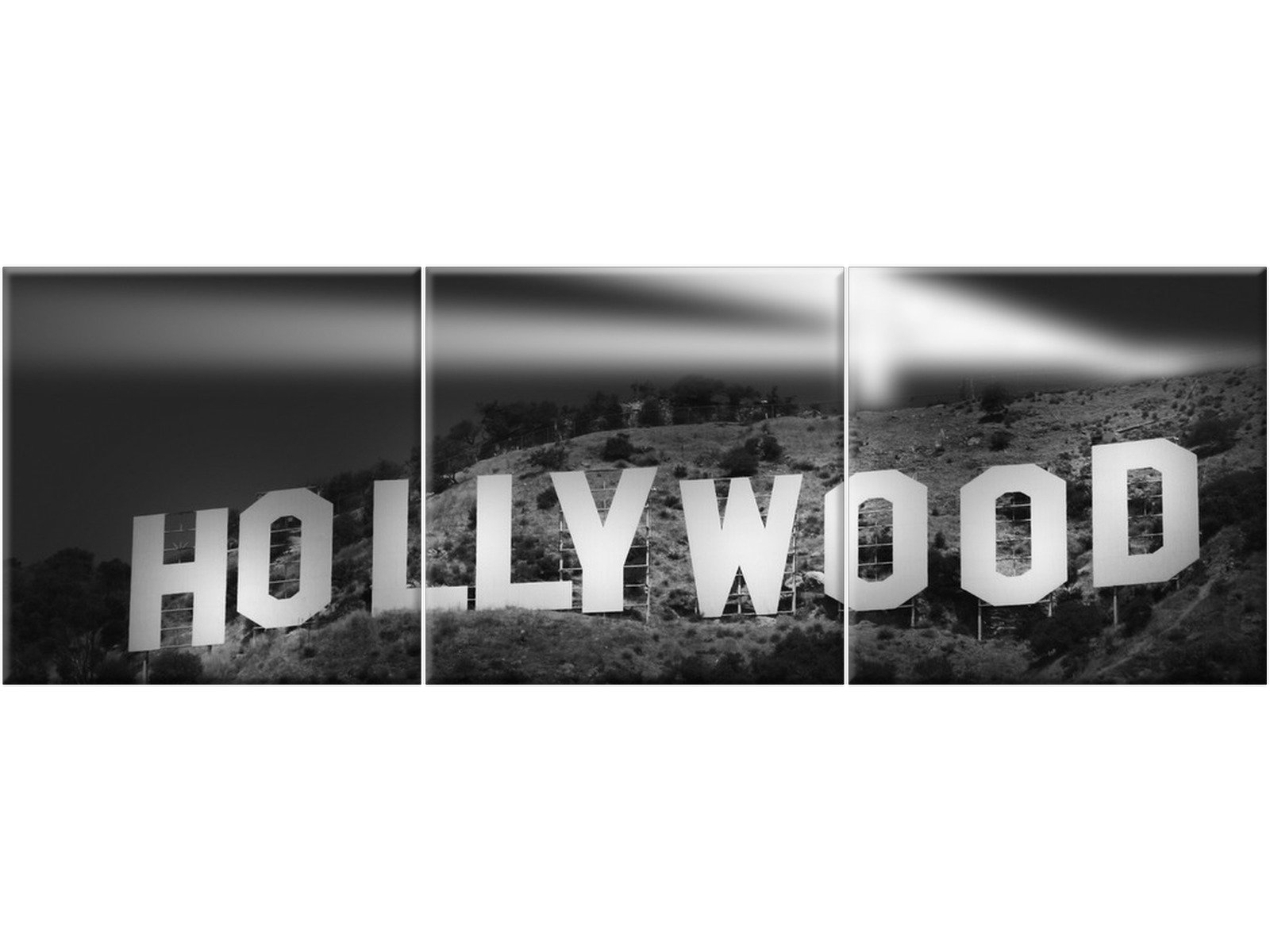 

Hollywood Napis Obraz 120x40 Tryptyk Los Angeles