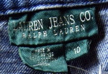 RALPH LAUREN SPODNIE JEANS Z WYŻSZYM STANEM M/38 Rozmiar M