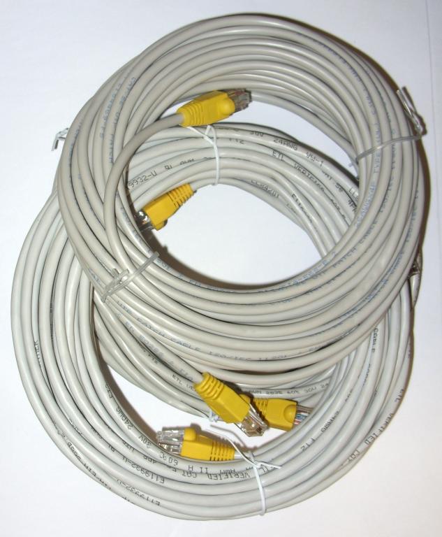Síťový Kabel 10 m Ethernet Patchcord 100 ks Lan
