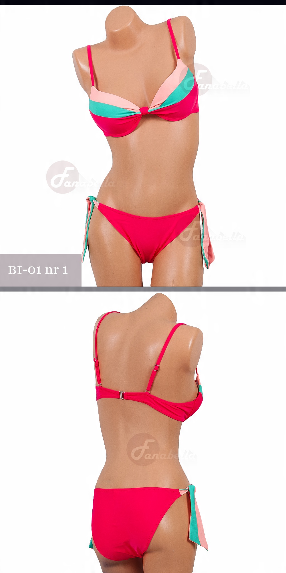 

Damski Strój Kąpielowy Bikini Komplet Plażę M 38