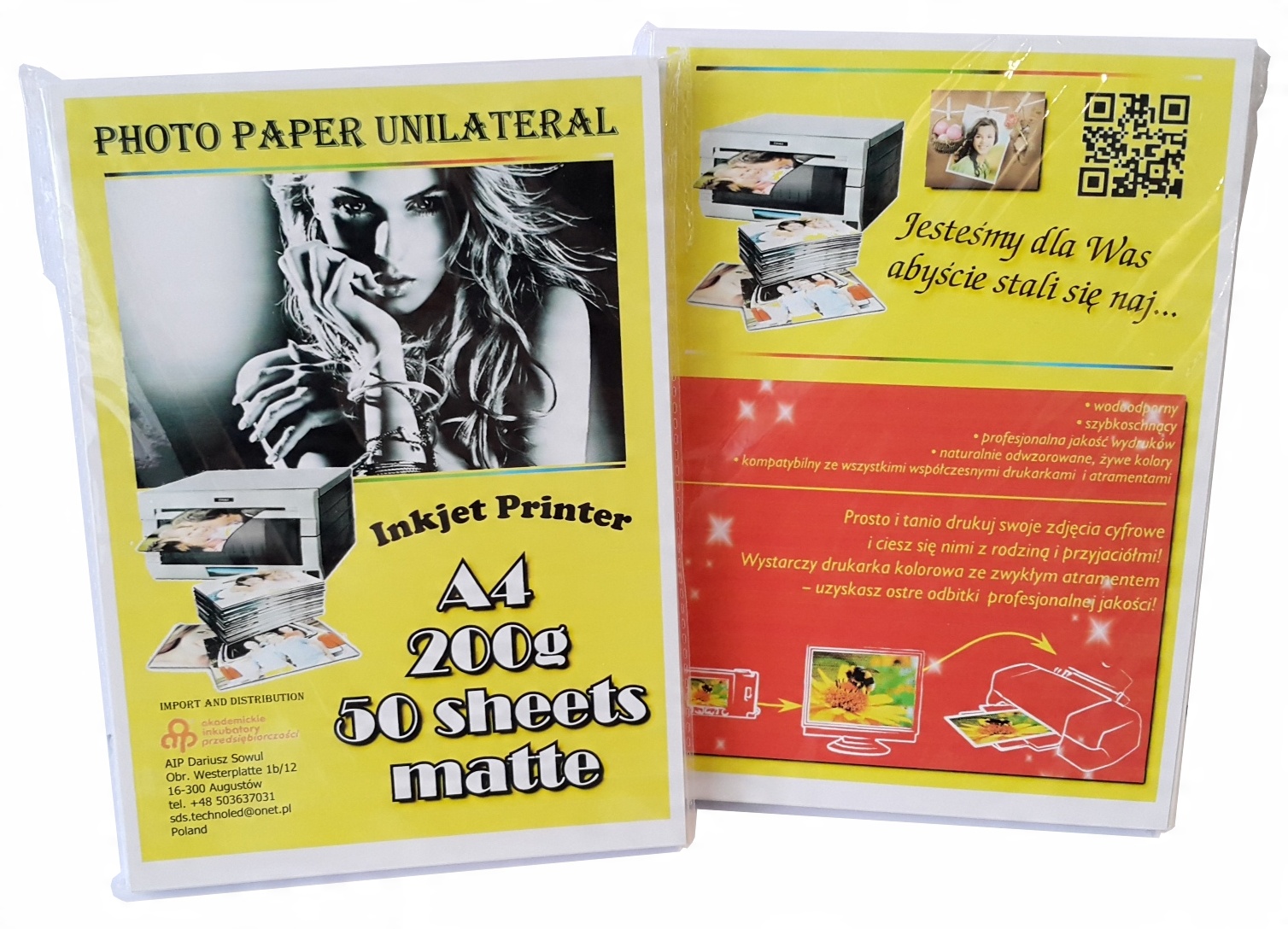 

Papier Foto Fotograficzny A4 Matowy 200g - 50ark.