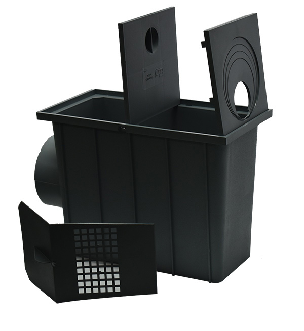 

Czyszczak Boczny do rynny Rewizja Wpust 110mm Szar