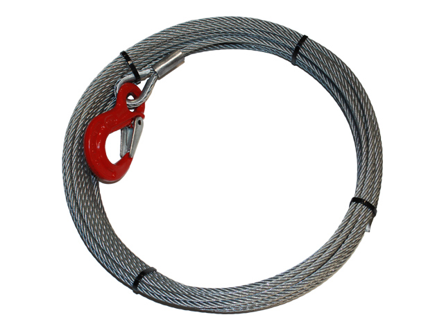 

lina stalowa z hakiem Hs 7mm x 25m 3,55t 6x19