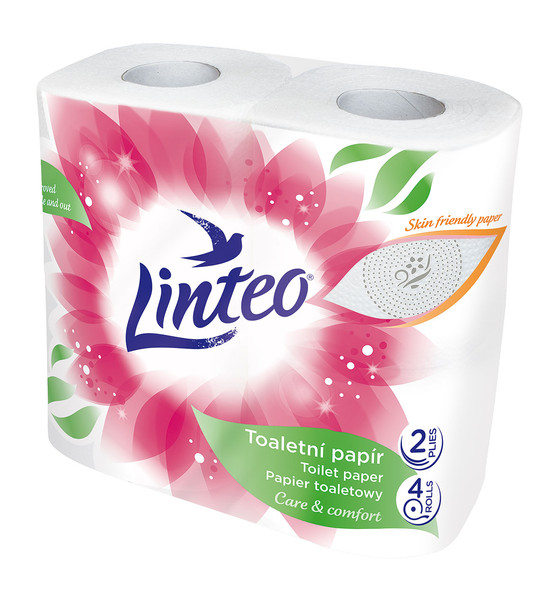 

Linteo papier toaletowy biały, 2 warstwowy 4 rolki